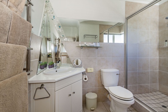 R1 Senufo Apartment - en-suite bathroom with walk-in shower